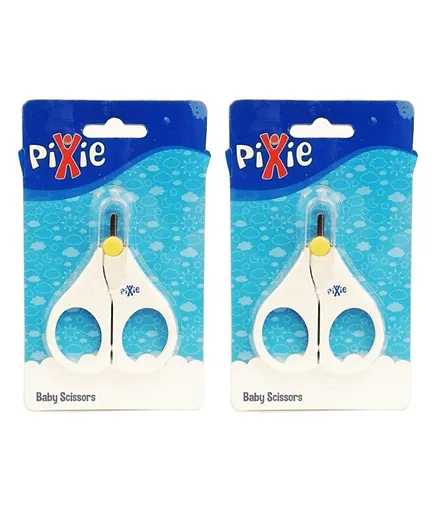 Pixie Baby Scissors Pack of 2 - White