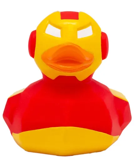 Lilalu Iron-Man Rubber Duck Bath Toy - Red
