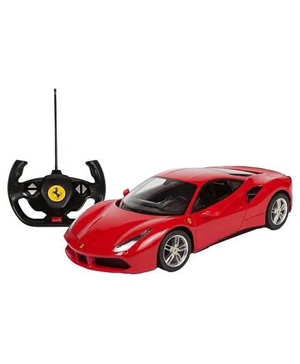 Rastar 1:14 Scale Ferrari 488 GTB Remote Control Car - Red