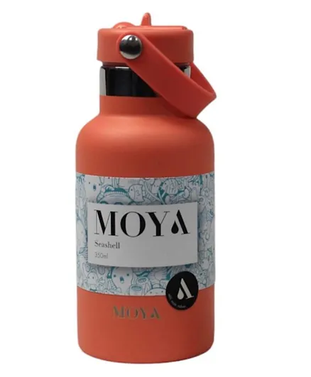 Moya Seashell Insulated Sustainable Water Bottle Coral - 350mL