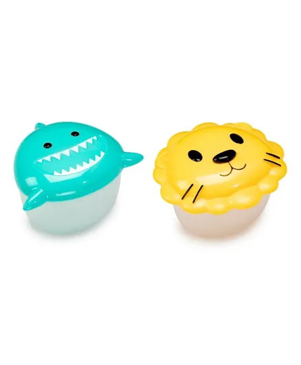 Melii Shark & Lion Snack Container - 2 Pieces