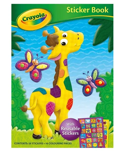 Alligator Books Crayola Giraffe Sticker Book - English