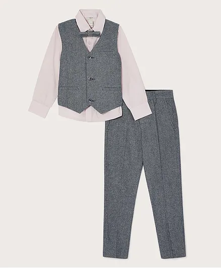 Monsoon Children Collar Neck Suit & Trousers Set - Multicolor