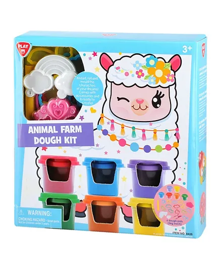 Playgo Animal Farm Dough Kit - 25 Pieces