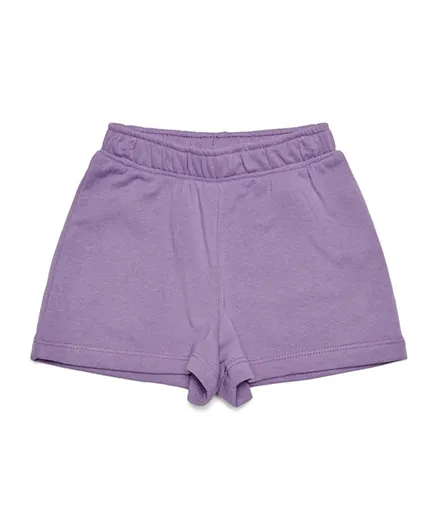 Only Kids Elastic Waist Shorts - Chalk Violet