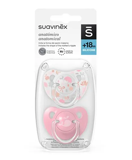 Suavinex Anatomical Soother S Pink Memories - Pack Of 2