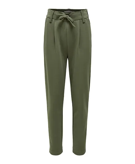 Only Kids Drawcord Pull Up Pants - Olive