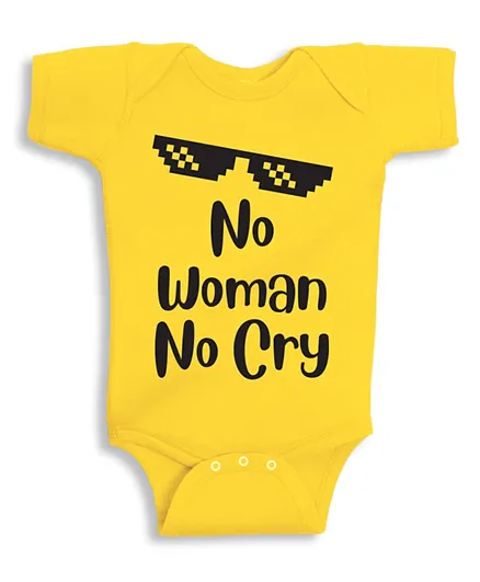 Twinkle Hands No Woman No Cry Onesie - Yellow