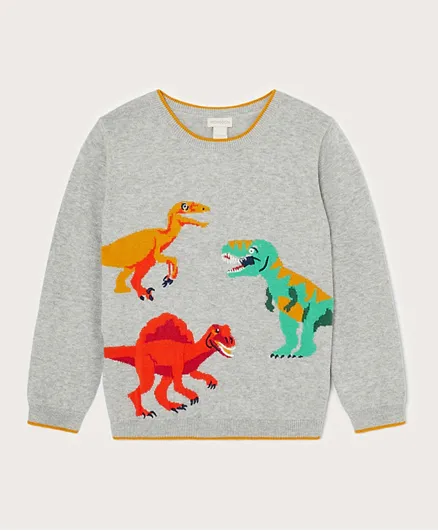 Monsoon Children Dominic Dino Sweater - Grey