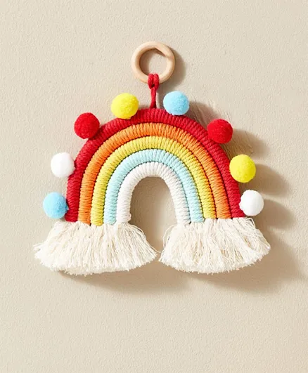 HomeBox Bonjour Decorative Fabric Hanging Rainbow