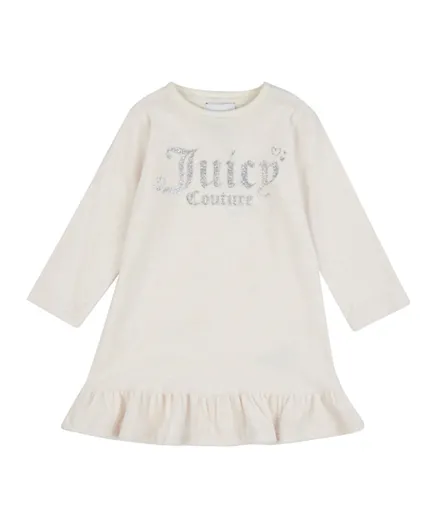 Juicy Coutute Frilled Dress - Off White