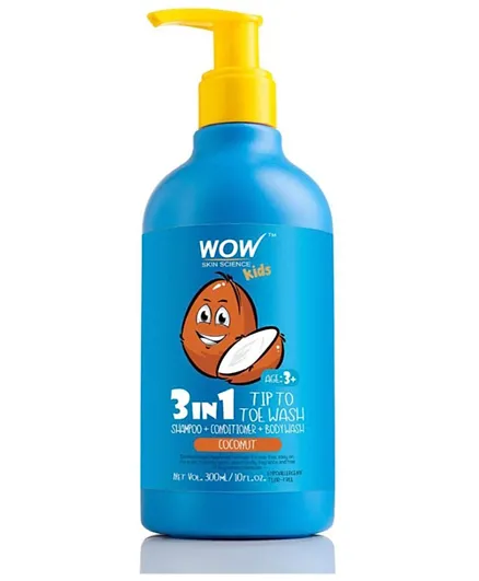 Wow Kids Tip to Toe Wash Shampoo Conditioner Body Wash - 300ml