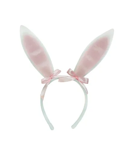 Party Magic Bunny Headband With Bow - Pink