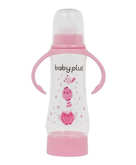 Baby Plus Feeding Bottle Pink - 250ml