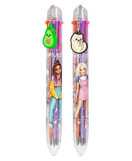 Top Model Gel Pen With 6 Colors - 2 Pieces