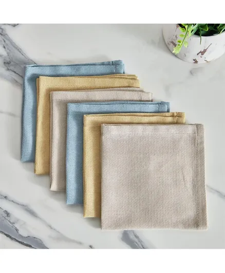 HomeBox Alivia Recycled Wash Cloth - Set Of 6