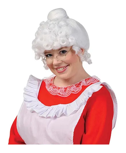 Party Centre Mrs. Claus Wig - White