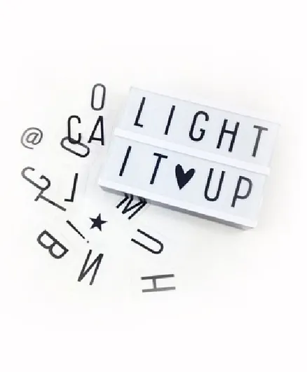 Eazy Kids Letter Light Box - Grey
