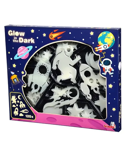 Simba Glow In Dark Space Sticker Mega Set