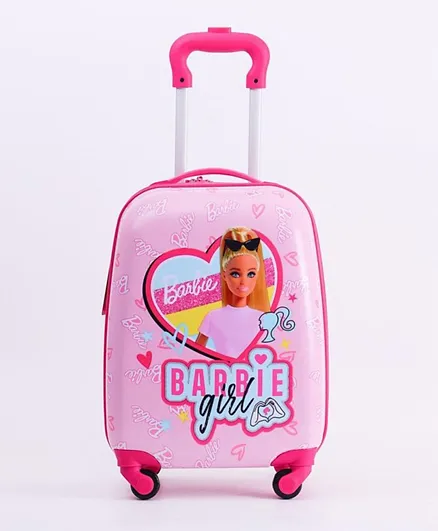 Barbie Kids Luggage with Reusable Stickers - 18 Inches