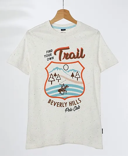 Beverly Hills Polo Club Find Your Own Trail Tee - White