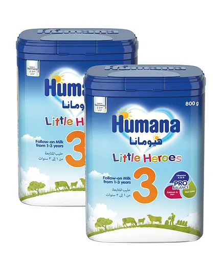 Humana ProBalance 3 Baby Milk Growing-up Formula Pack of 2 - 800g each