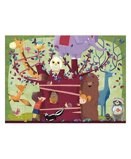 Sassi Animal Tree Book and Giant Puzzle - 30 Pieces