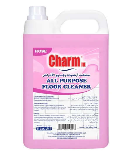 CHARMM Antibacterial All Purpose Floor Cleaner Rose - 5L