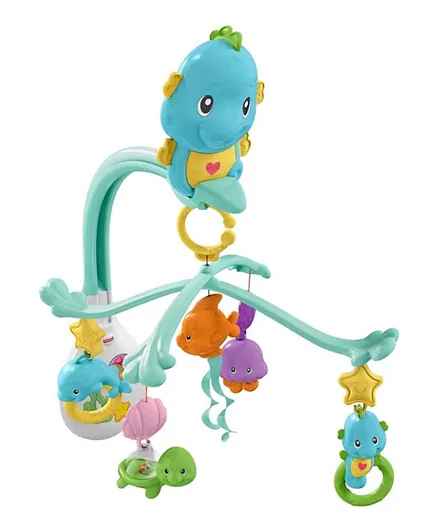 Fisher Price 3 In 1 Soothe & Play Seahorse Mobile