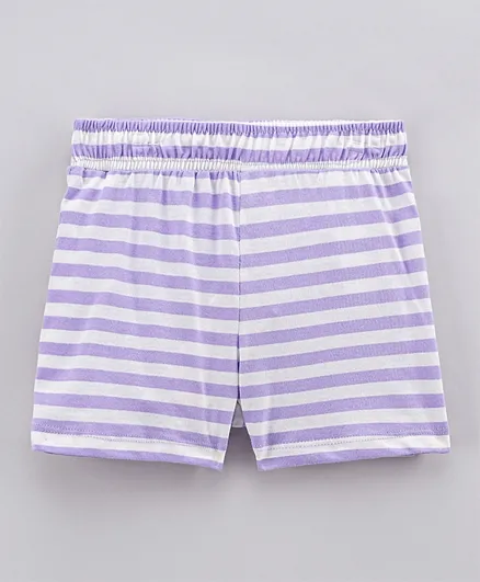 Only Kids Striped Shorts - Lavender