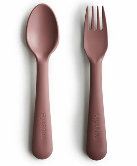 Mushie Fork and Spoon - Woodchuck