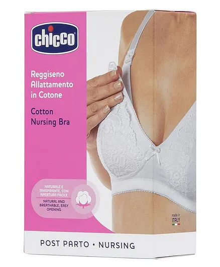 Chicco Cotton Stretch Maternity Bra - White