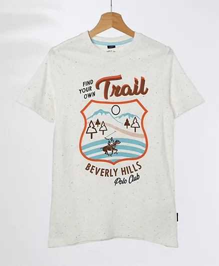 Beverly Hills Polo Club - Find Your Own Trail Tee - White
