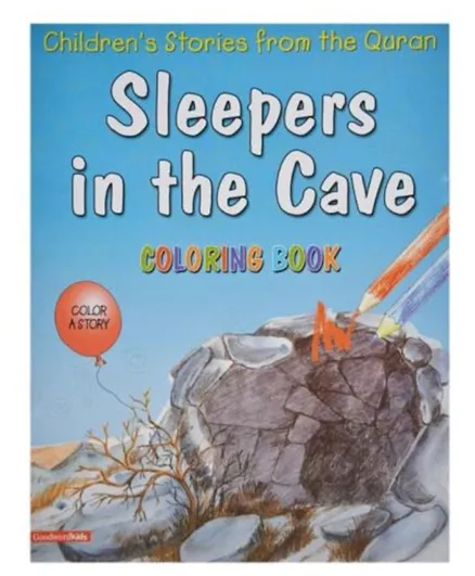 Sleepers In The Cave Colouring Book in French - 16 Pages