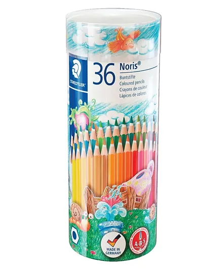 مجموعة اسطوانة أقلام الرصاص الملونة من ستيدلر - 36 لونًا