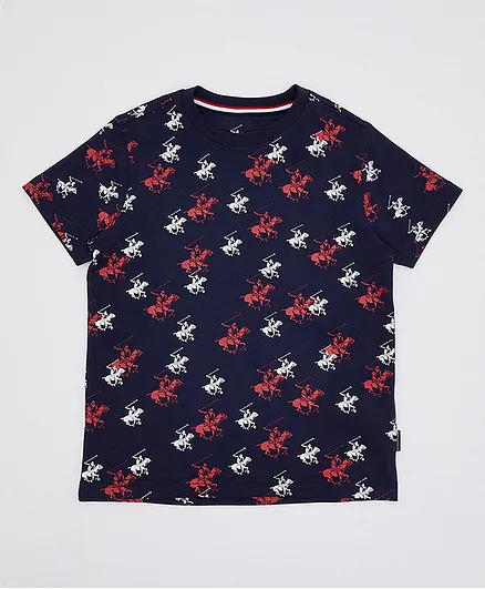 Beverly Hills Polo Club Boys Fashion Tee - Navy Blue