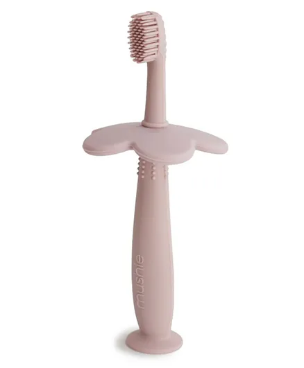 Mushie Flower Training Toothbrush - Blush