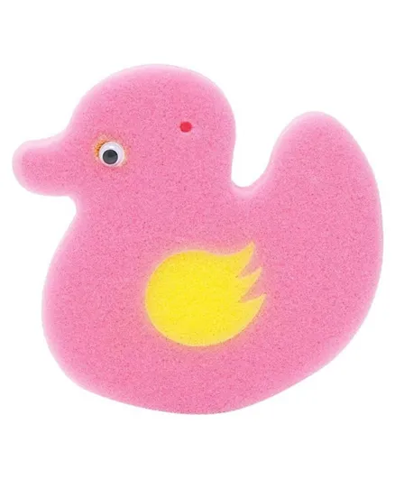 Reema Vision Baby Bath Sponge Duck -Pink Yellow