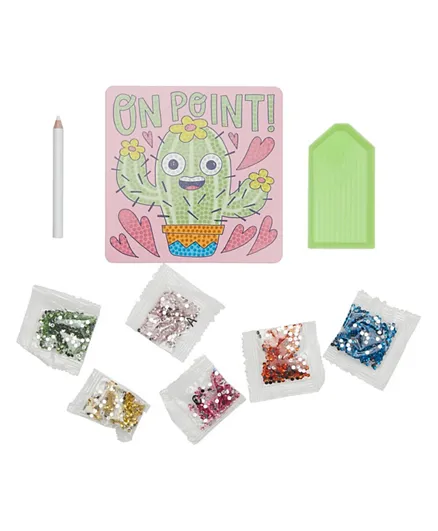 Ooly Razzle Dazzle Mini Gem Art Kit - Cheery Cactus