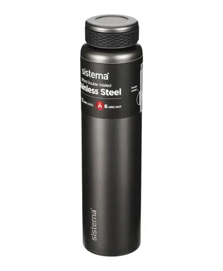 Sistema Chic Stainless Steel Dark Grey Bottle - 280mL
