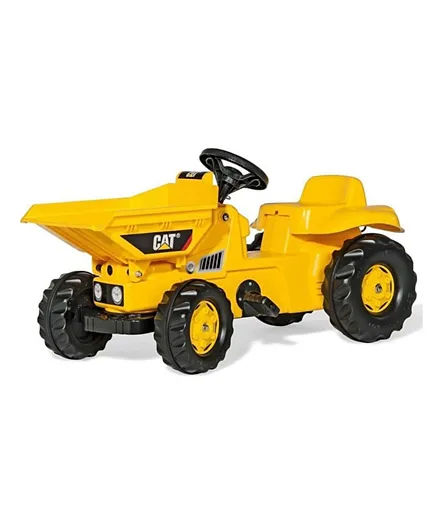Rolly Toys Cat Ride On Kids Dumper - Yellow