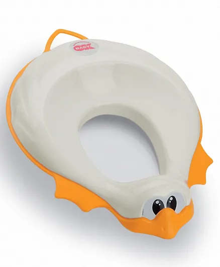 Ok Baby Ducka Funny Toilet Seat Reducer With Slip Proof Edge - White