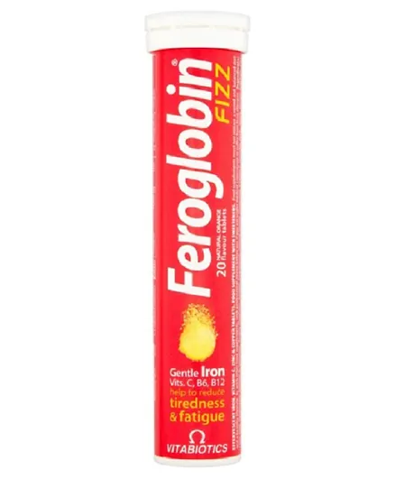 Vitabiotics Feroglobin Fizz Tablets - 20 Fizz Tablets
