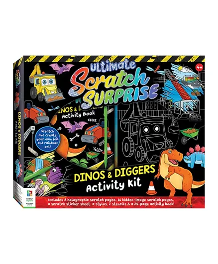 Ultimate Scratch Surprise Dinos & Diggers Activity Kit