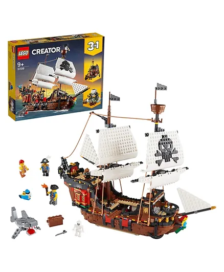 LEGO Creator Pirate Ship 31109 Building Set - 1264 Pieces