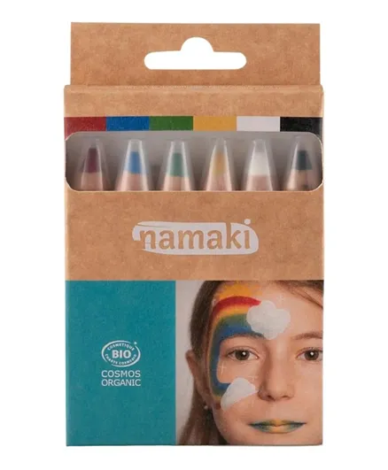 Namaki Rainbow Organic Skin Color Pencils - 6 Piece