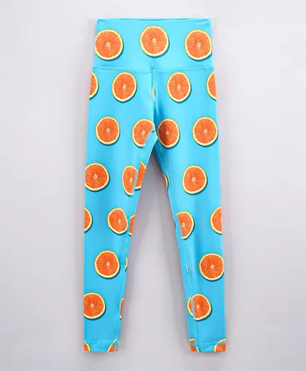 Flexi Lex Fitness Orange Pants - Blue