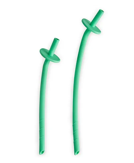 The Teething Egg BabieStraws Flexible Straws with Choke Guard - Pack of 2