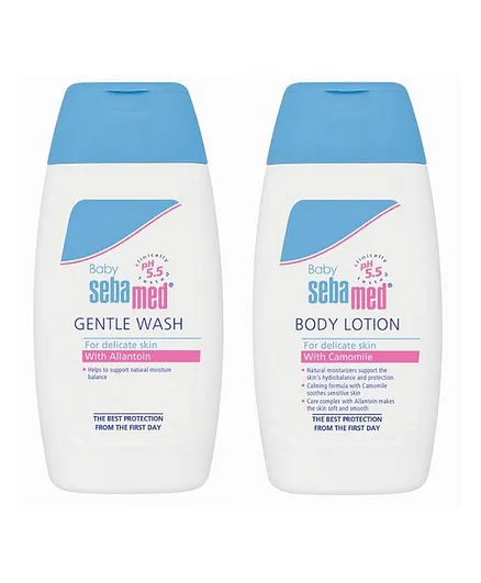 Sebamed Baby Wash + Baby Lotion - 200 mL