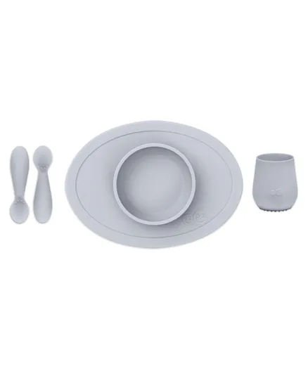 EZPZ First Food Set - Pastel Gray